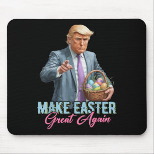 Machen Sie Ostern wieder großartig Trump Frühjahrs Mousepad