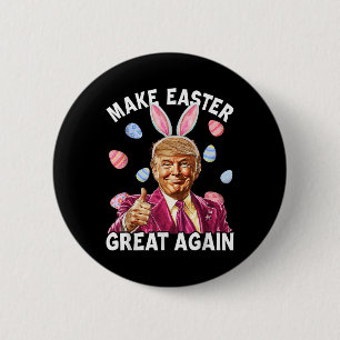 Machen Sie Ostern wieder großartig Trump Sonnenbra Button