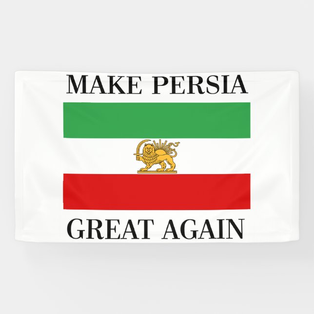 Machen Sie Persien großes wieder - Shah von der Banner (Horizontal)