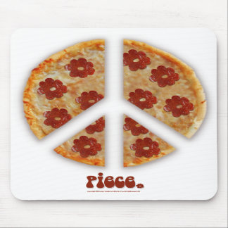"Machen Sie Pizza, nicht Krieg" Mousepad
