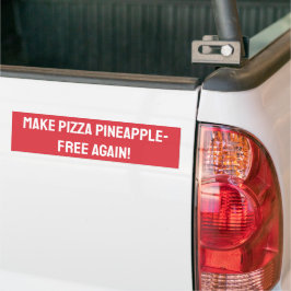 Machen Sie Pizza wieder anasselfrei! Autoaufkleber