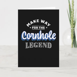 Machen Sie Platz für das Geschenk der Cornhole Leg Karte
