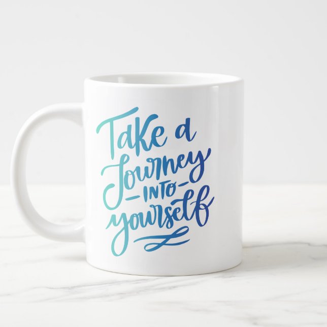 Machen Sie selbst eine Reise Jumbo-Tasse (Links)