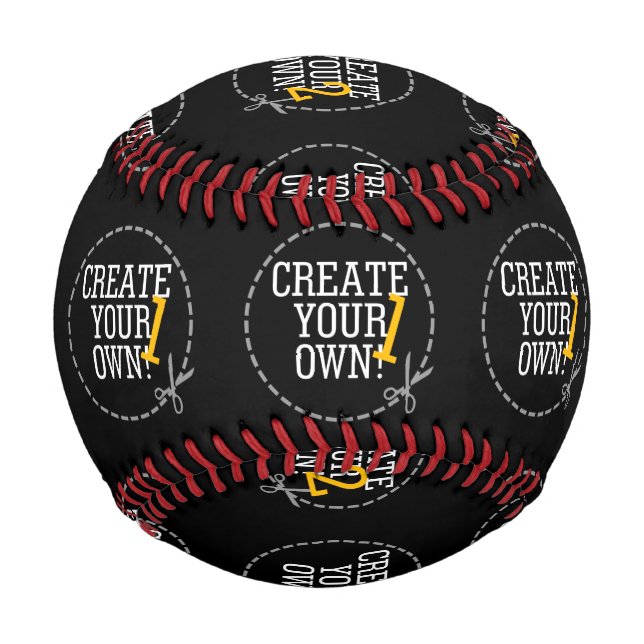 Machen Sie sich ein eigenes in zwei einfachen Schr Baseball (Vorderseite)