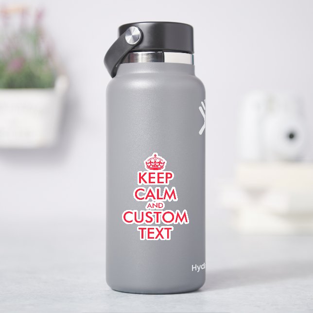 Machen Sie sich einen eigenen, lustigen behalten,  Aufkleber (HydroFlask)