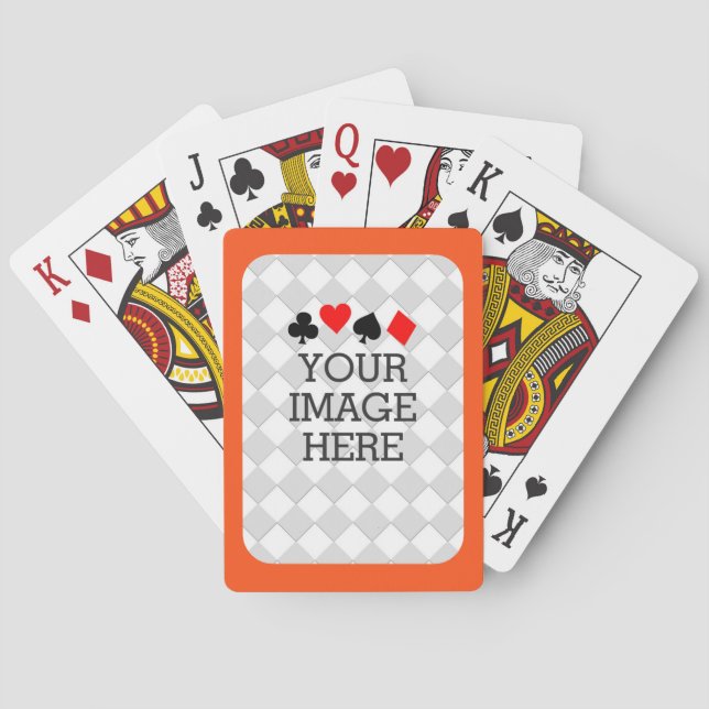 Machen Sie sich einfach in einem Schritt in einem  Spielkarten (Rückseite)