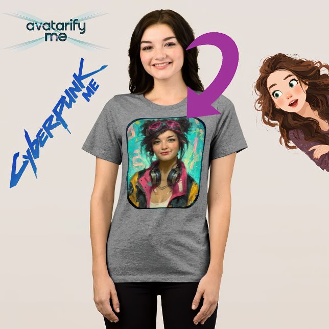 Machen Sie sich oder irgendjemand in irgendeine Fi Tri-Blend Shirt (Von Creator hochgeladen)