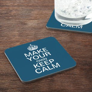 Machen Sie sich ruhig und tragen Sie Untersetzer. Getränkeuntersetzer