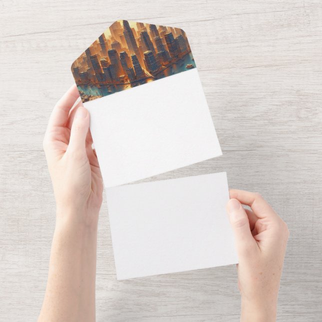 Machen Sie sich selbst All In One Einladung (Abreißen)