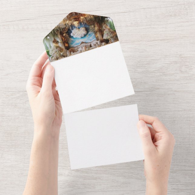 Machen Sie sich selbst All In One Einladung (Abreißen)