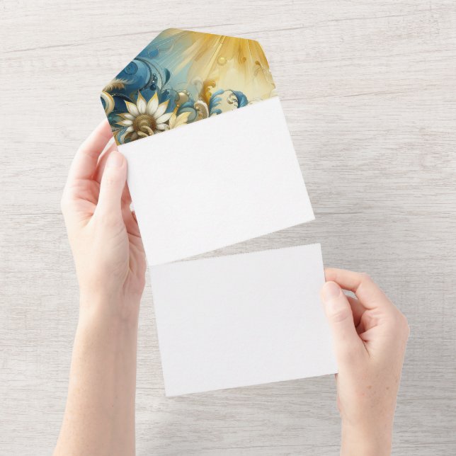 Machen Sie sich selbst All In One Einladung (Abreißen)