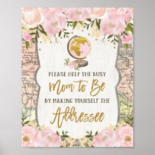 Machen Sie sich selbst ein Globe-Baby für den Adre Poster
