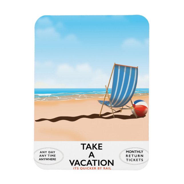 Machen Sie Urlaub Magnet (Vertikal)