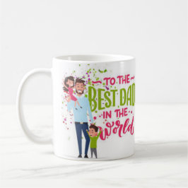 Machen Sie Vater lächeln einzigartig Vatertag Kaffeetasse