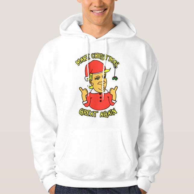 Machen Sie Weihnachten großen wieder Donald Trump Hoodie (Vorderseite)