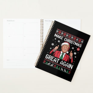 Machen Sie Weihnachten wieder groß Trump Pyjama hä Planer