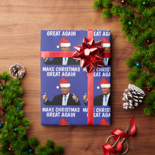 MACHEN SIE WEIHNACHTEN WIEDER GROSS TRUMP WEIHNACH GESCHENKPAPIER