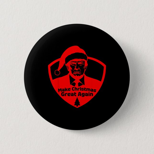 Machen Sie Weihnachten wieder großartig Funny Präs Button (Vorderseite)