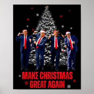 Machen Sie Weihnachten wieder großartig Santa Trum Poster