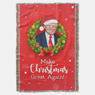 Machen Sie Weihnachten wieder großartig Trump MAGA Decke