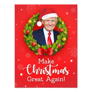 Machen Sie Weihnachten wieder großartig Trump MAGA Fotodruck