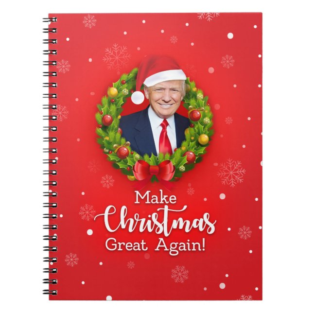 Machen Sie Weihnachten wieder großartig Trump MAGA Notizblock (Vorderseite)