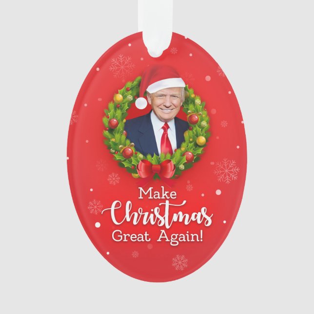 Machen Sie Weihnachten wieder großartig Trump MAGA Ornament (Vorderseite)