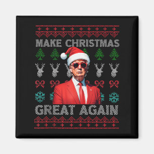 Machen Sie Weihnachten wieder großartig Trump Weih Magnet
