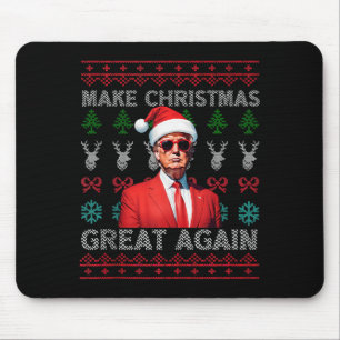 Machen Sie Weihnachten wieder großartig Trump Weih Mousepad