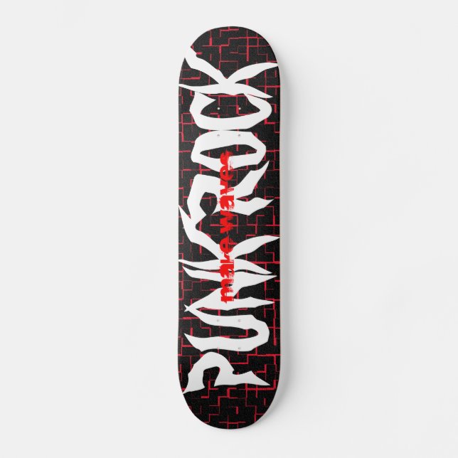 Machen Sie Wellen-Punkrock-Skateboard Skateboard (Vorderseite)