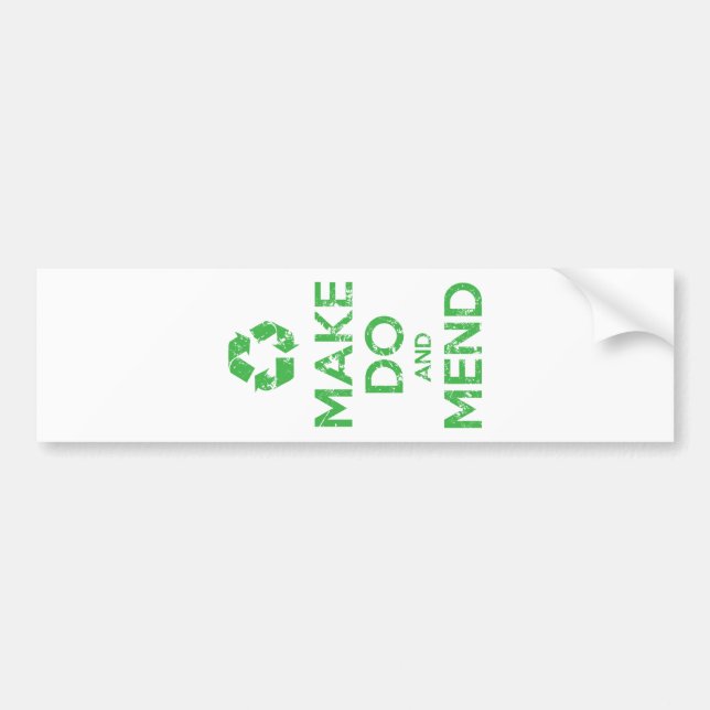 Machen und Mähen Autoaufkleber (Vorne)