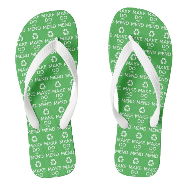 Machen und Mähen Flip Flops (Fußbett)