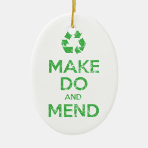 Machen und Mähen Keramik Ornament
