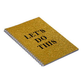 Machen wir das - Gold Texture Classic Notebook Notizblock