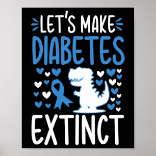 Machen wir Diabetes-Bewusstsein November Typ T1d T Poster