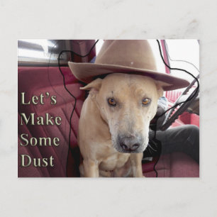 Machen wir etwas Staub... Mookie sagt. Postkarte