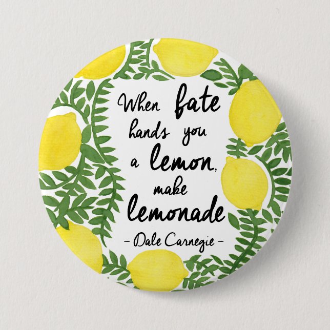 Machen wir Lemonade Button (Vorderseite)