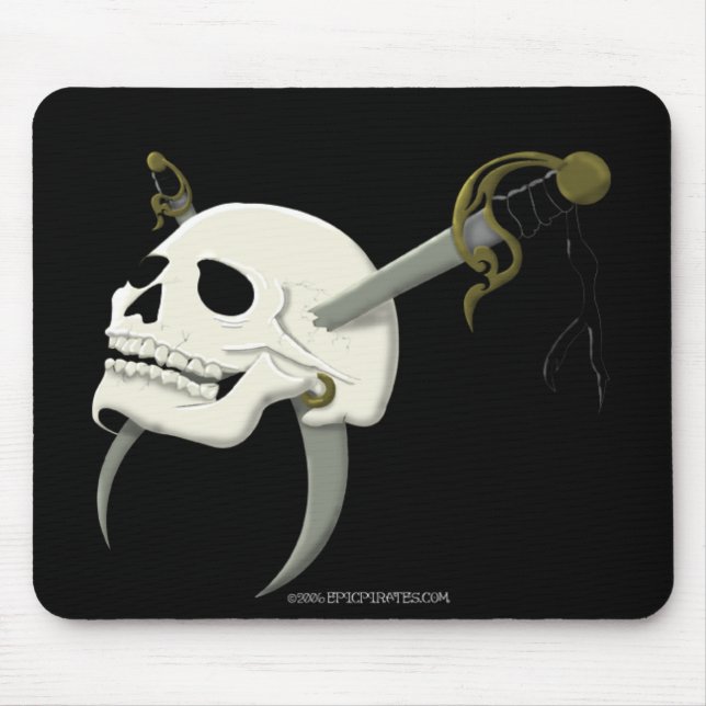 Macheten-Schädel Mousepad (Vorne)