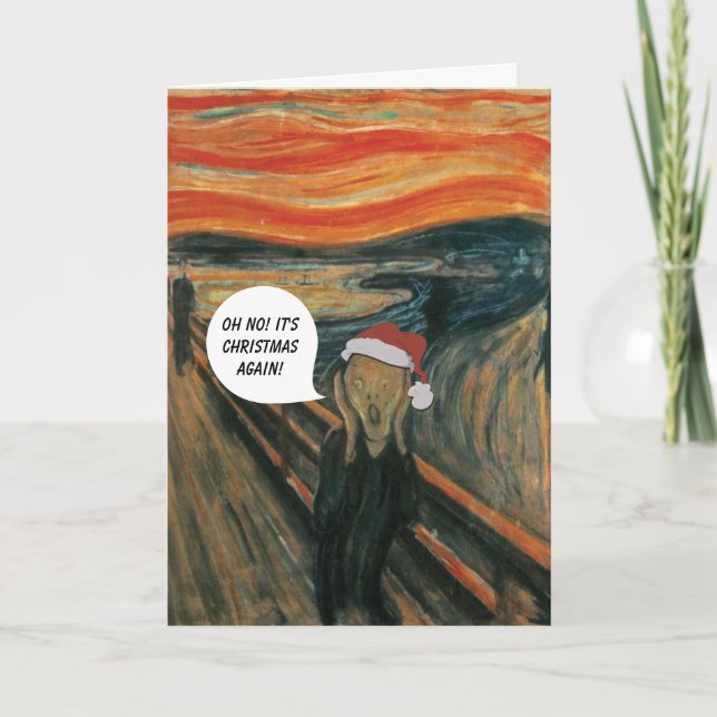 Mâchez l'anti carte de Noël de cri perçant (Devant)
