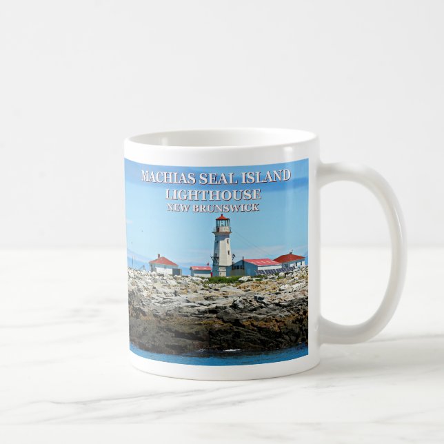 Machias Siegel Island Leuchtturm, New Brunswick Ta Kaffeetasse (Rechts)