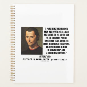Machiavelli Prince Imitate Fox Lion Advokat Planer