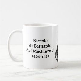 Machiavelli-Zitat über Intellekt Kaffeetasse