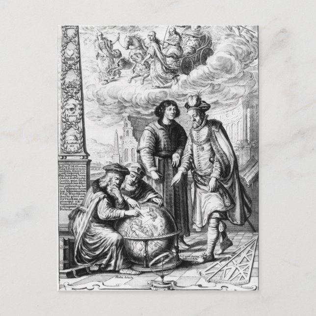 "Machina Coelestis" von Johannes Hevelius, Postkarte (Vorderseite)
