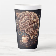 Machine à café Brain Latte Mug – Drôle de neurosci