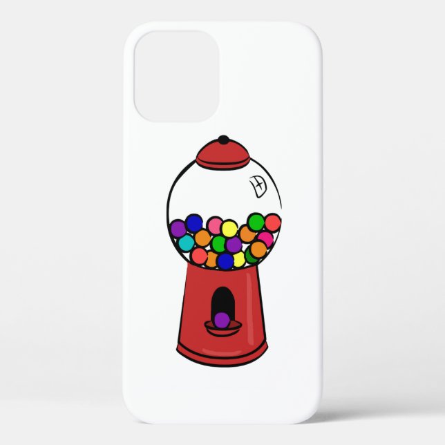 Machine à gumball iPhone 12 Coque (Verso)
