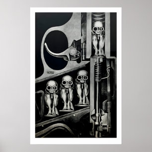 Machine à naître par H.R. Giger A3 A4 Impression d