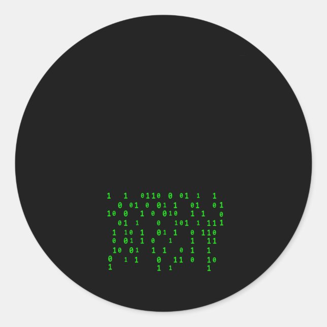 Machine Ai Learning Generated Techie Developers Runder Aufkleber (Vorderseite)