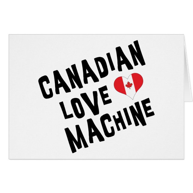 Machine canadienne d'amour (Devant horizontal)