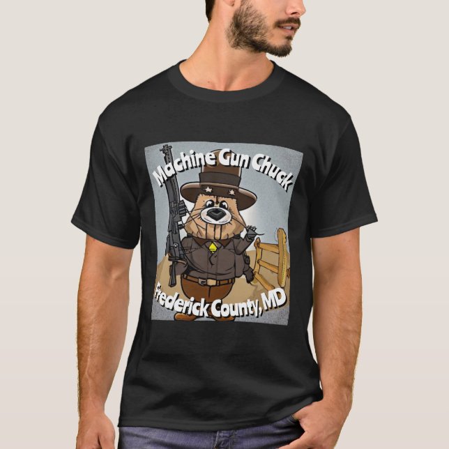 Machine Gun Chuck - Frederick Comté MD T-Shirt (Devant)