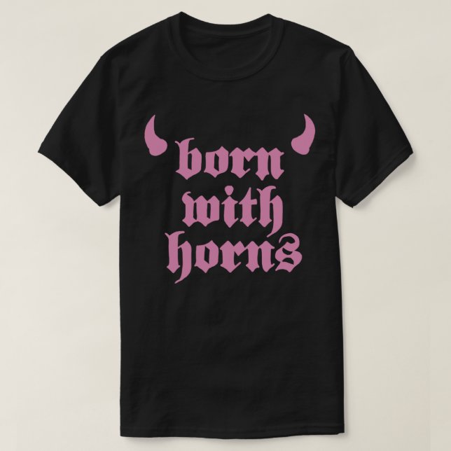 Machine Gun Kelly - MGK - Born with horns Essentia T-Shirt (Design vorne)